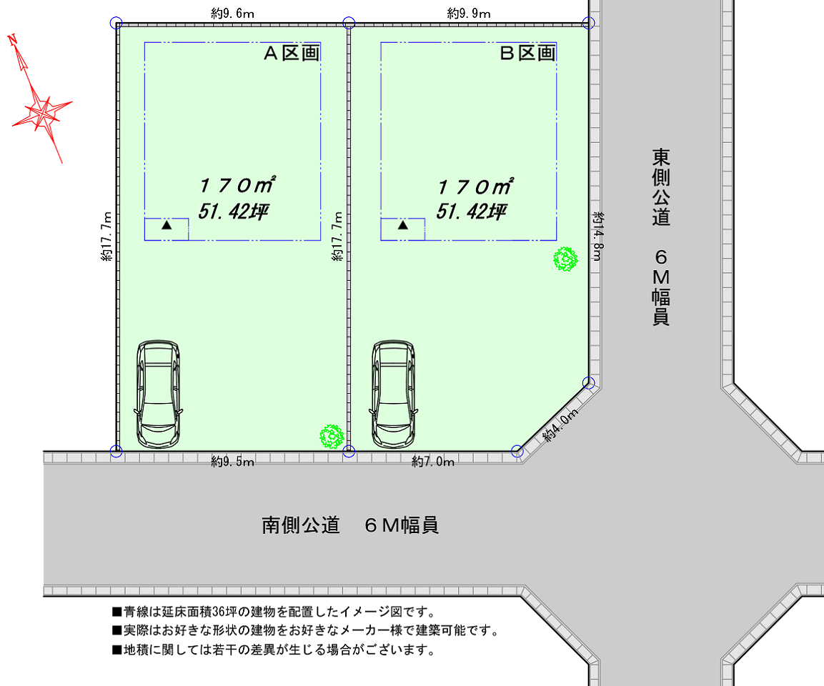 大道区画図