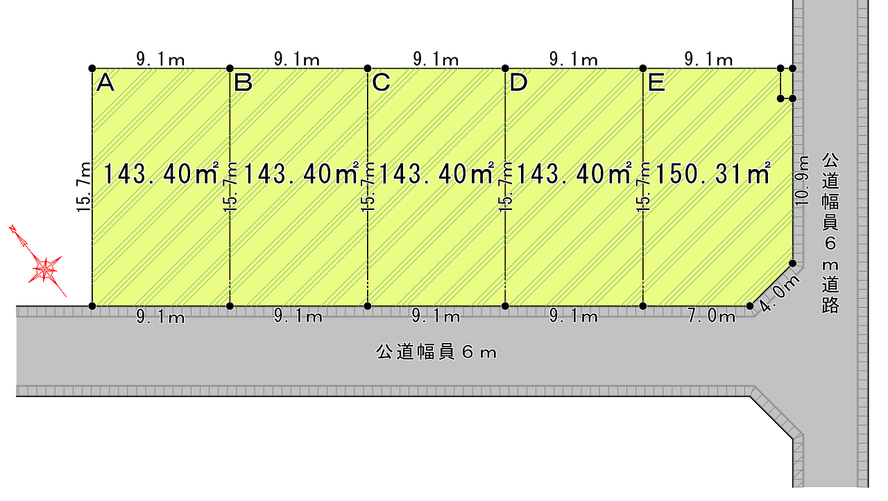 江川5区　新区画図